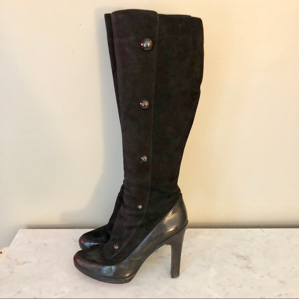 Fendi Suede Knee-High Boots